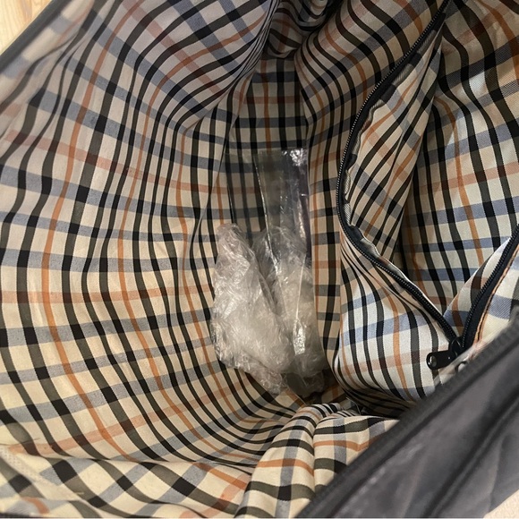 Broadmoor shopping bag tote travel black with gold lettering clean used - Picture 5 of 6